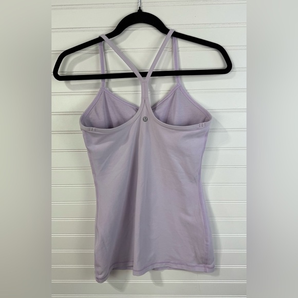 Lululemon women’s power Y lilac lavender workout tank top. Size 6. - Picture 2 of 9